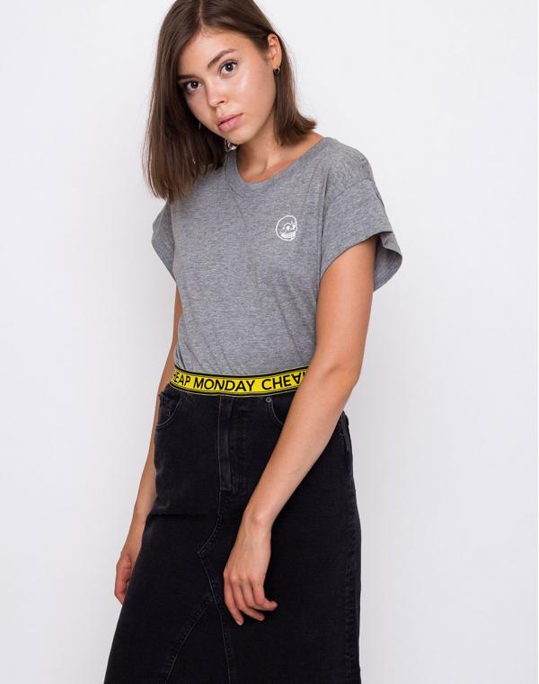 Cheap Monday Screen Top Tiny Skull Grey Melange L