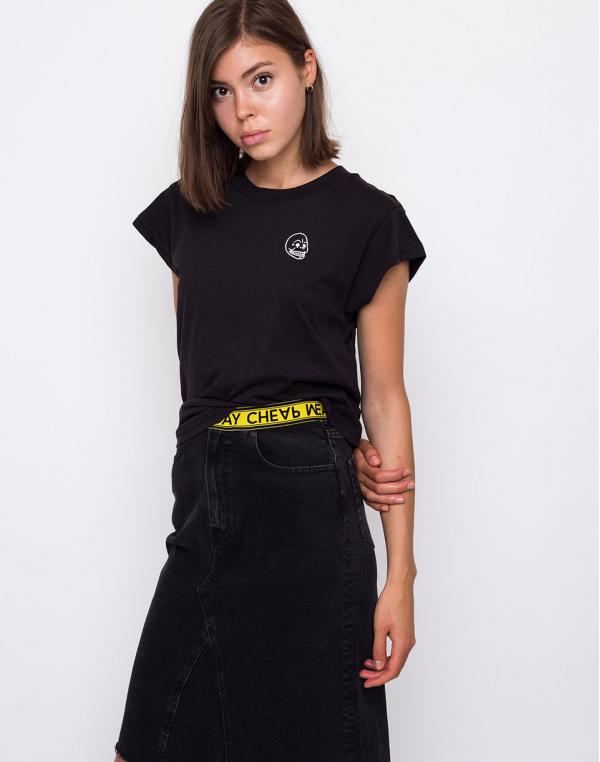 Cheap Monday Screen Top Tiny Skull Black L