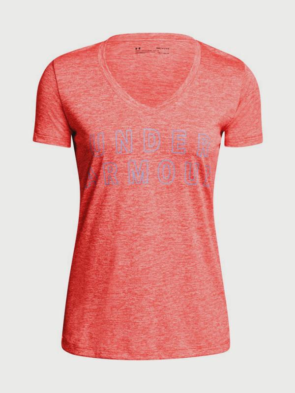 Tričko Under Armour Tech Graphic Twist SSv Oranžová