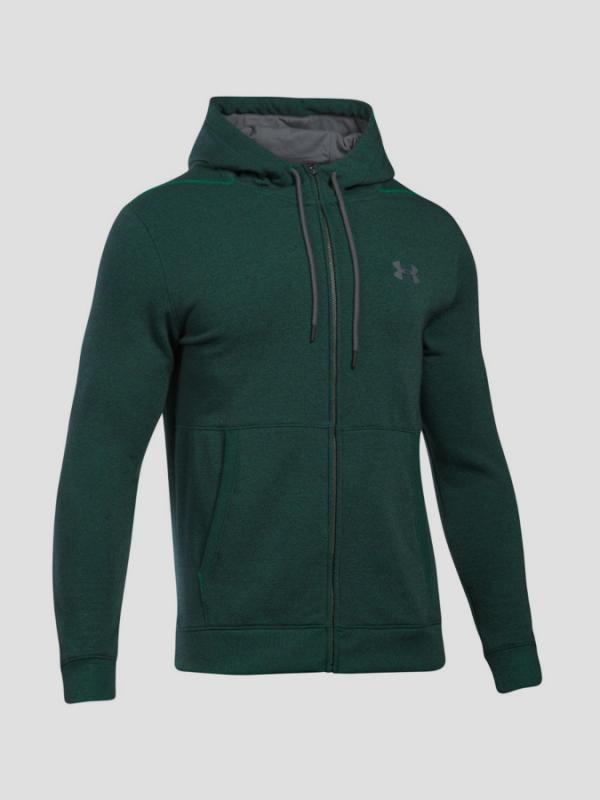 Mikina Under Armour Threadborne FZ Hoodie Zelená
