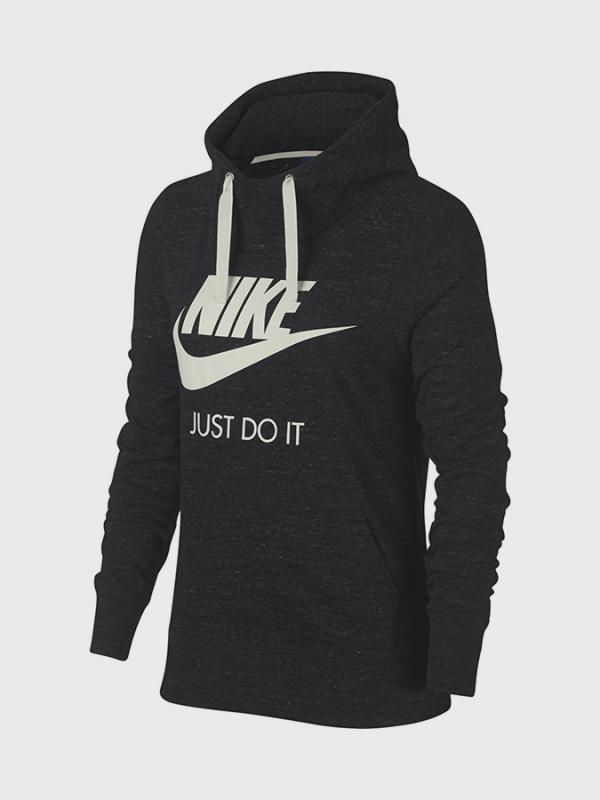 Mikina Nike W Nsw Gym Vntg Hoodie Hbr Černá