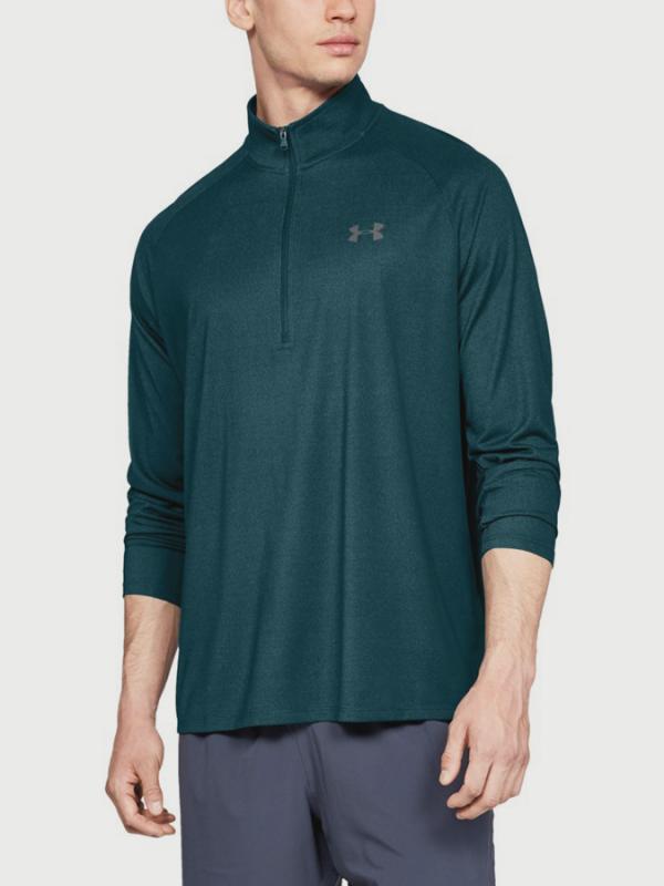 Tričko Under Armour Tech 2.0 1/2 Zip Zelená