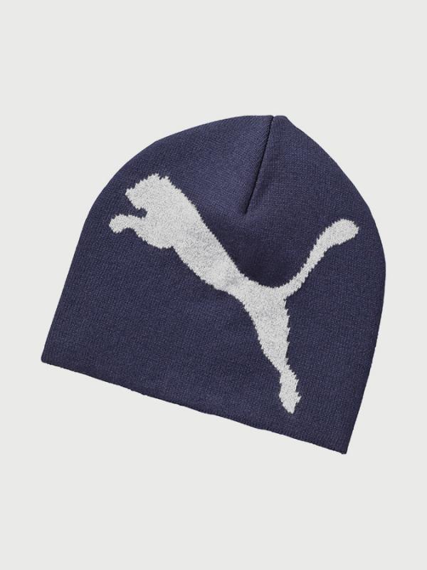 Čepice Puma ESS Big Cat Beanie Modrá
