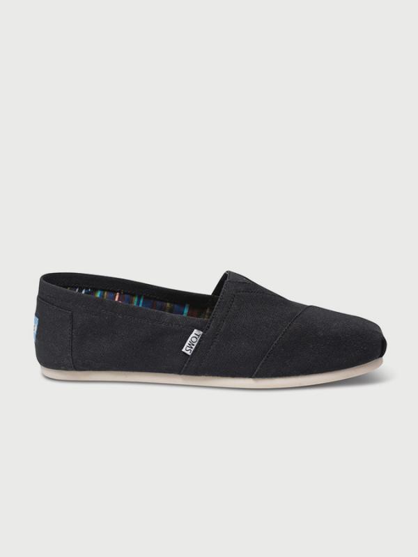 Boty Toms BLACK CANVAS MN CLSC ALPRG NL Černá