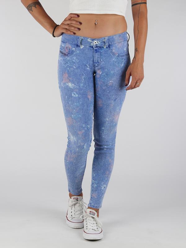 Džíny Diesel LIVIER-ANKLE PANTALONI Modrá