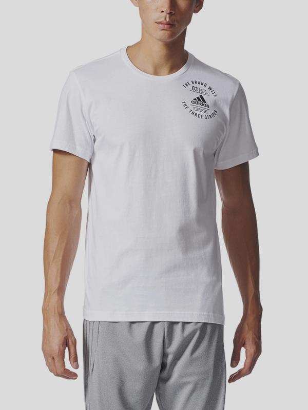Tričko adidas Performance ADI BADGES Bílá