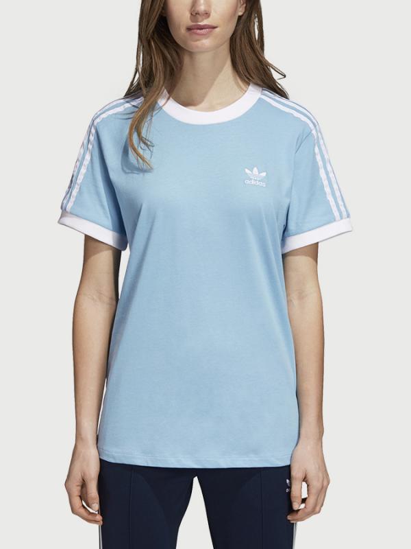 Tričko adidas Originals 3 Stripes Tee Modrá