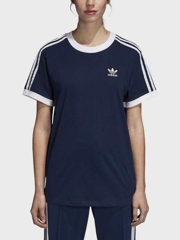Tričko adidas Originals 3 Stripes Tee Modrá
