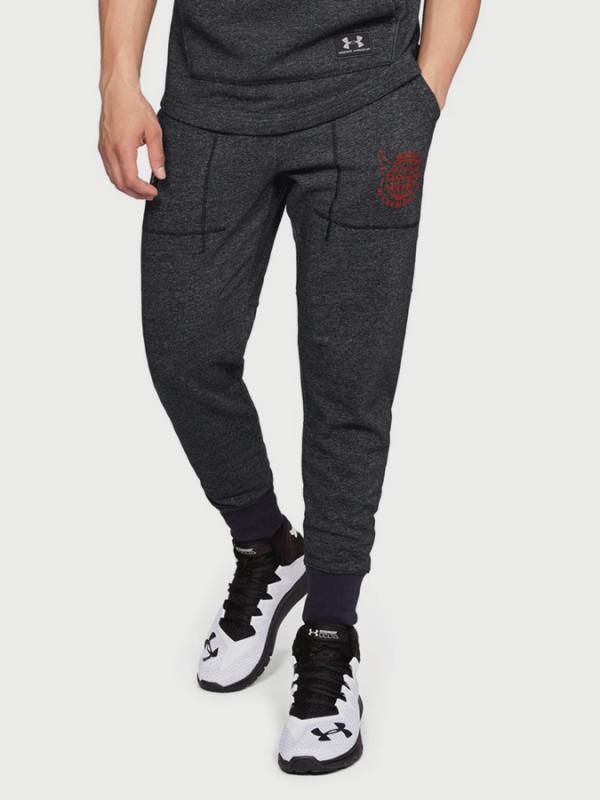 Tepláky Under Armour Project Rock 96 World Champion Jogger Černá
