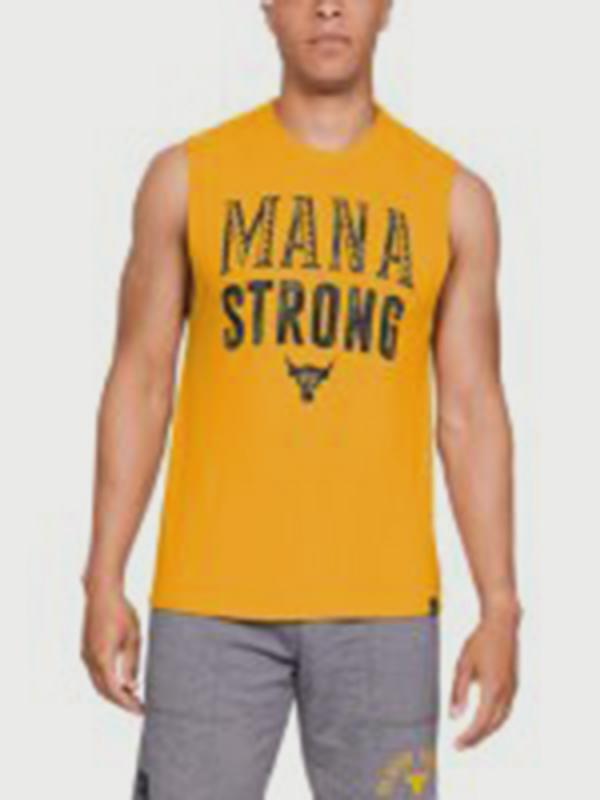 Tričko Under Armour Project Rock Mana Strong SL Žlutá