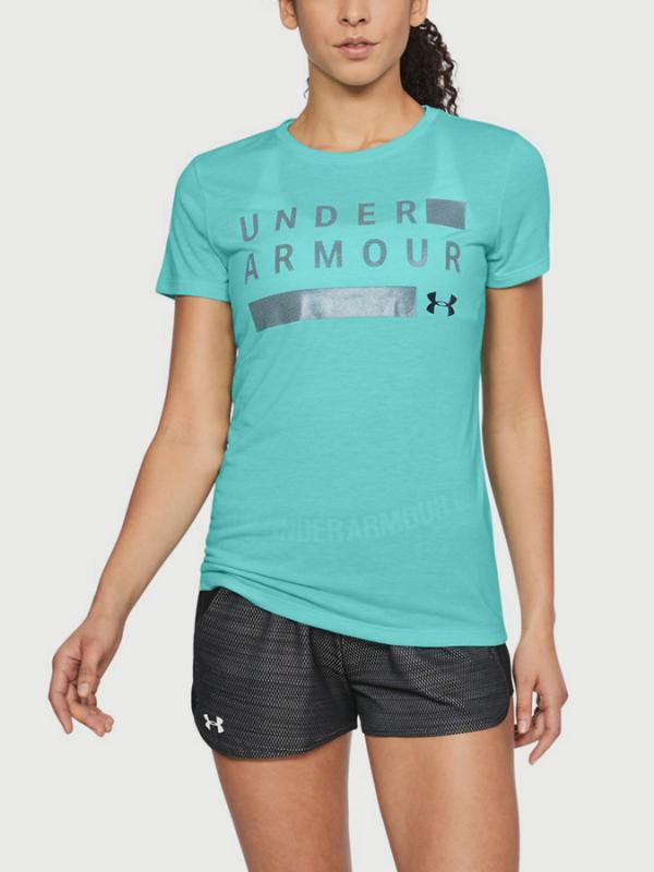 Tričko Under Armour Tborne Train Grph Twist SSc Modrá