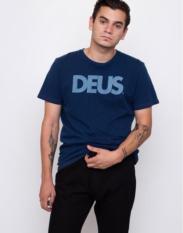 Deus Ex Machina All Caps Indigo Tee DARK INDIGO L