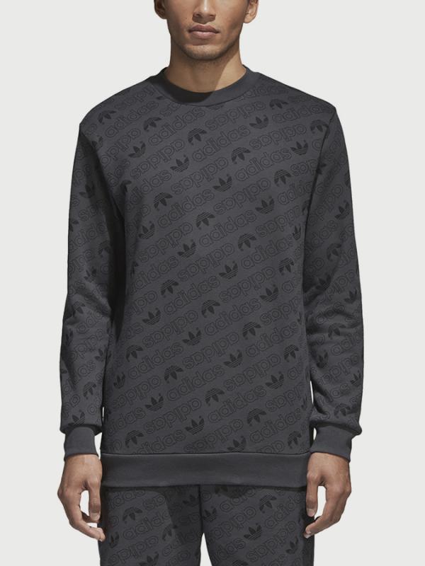 Mikina adidas Originals Aop Crew Černá