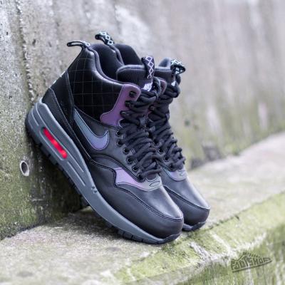 Nike W Air Max 1 Mid Sneakerboot Reflect Black/ Black-Bright Crimson