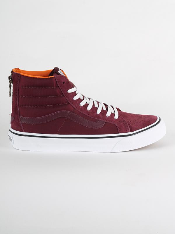 Boty Vans UA SK8-HI SLIM ZIP (BOOM BOOM) Červená