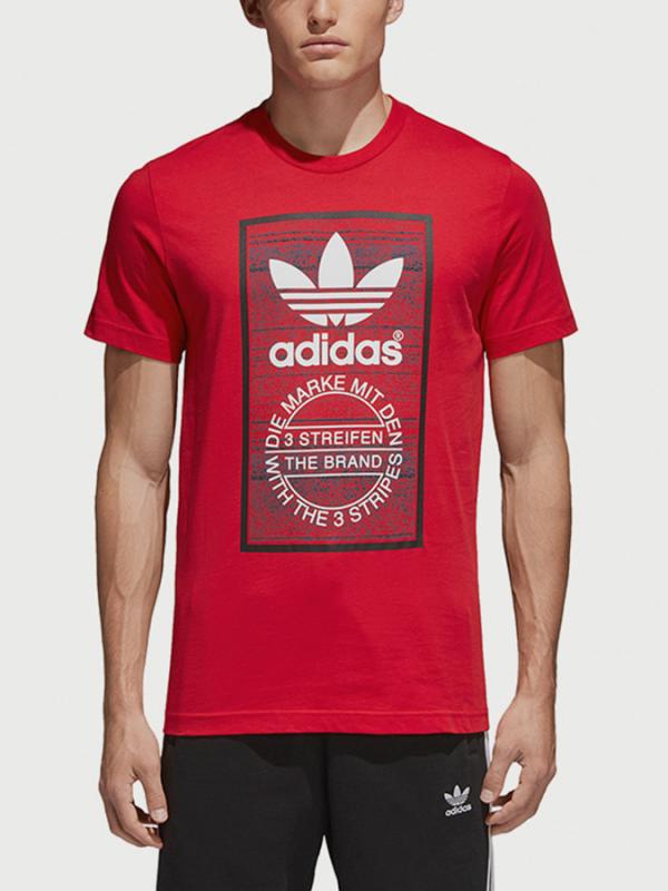 Tričko adidas Originals Traction Tongue Červená