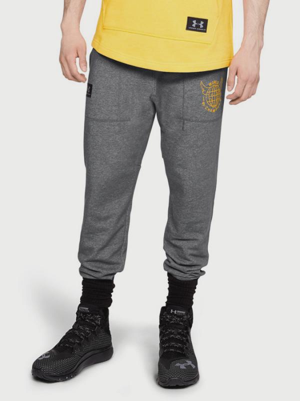 Tepláky Under Armour Project Rock 96 World Champion Jogger Šedá