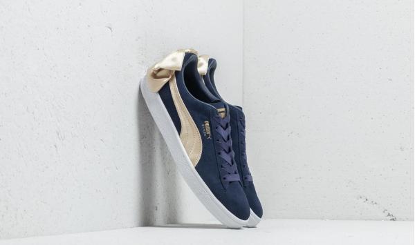 Puma Suede Bow Varsity Wn's Peacoat/ Metallic Gold