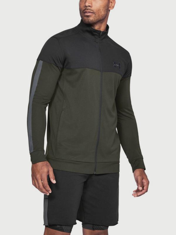 Mikina Under Armour Sportstyle Pique Jacket Zelená