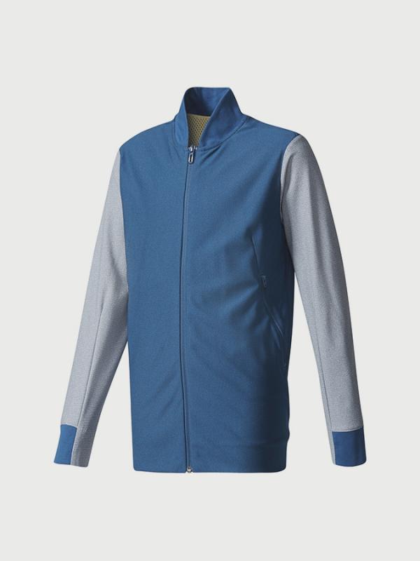 Mikina adidas Performance YB ID BOMBER Modrá