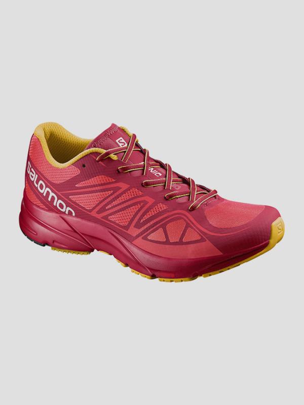 Boty Salomon SONIC AERO W Madder Pink/LOTUS PINK/YEGO Červená