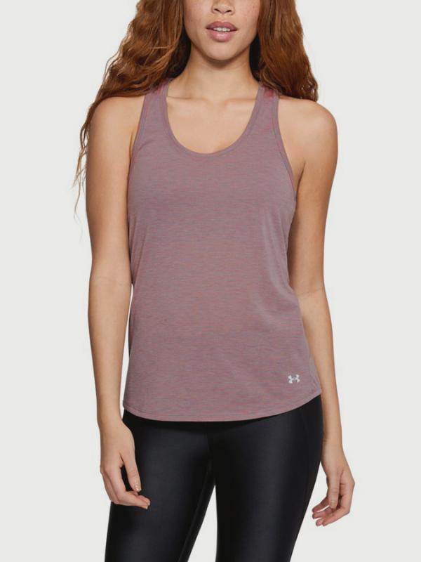 Tílko Under Armour Threadborne Streaker Tank Hnědá