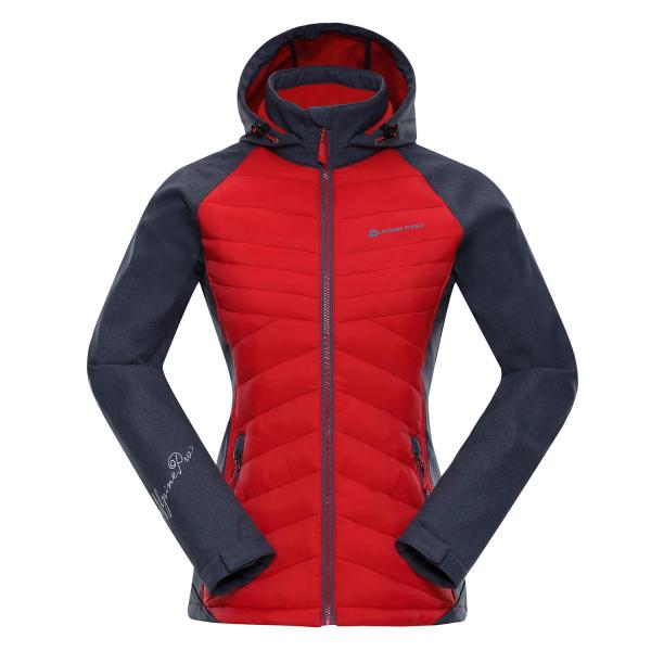 ALPINE PRO PERKA 2 ORANŽOVÁ / ČERVENÁ Dámská Bunda XS