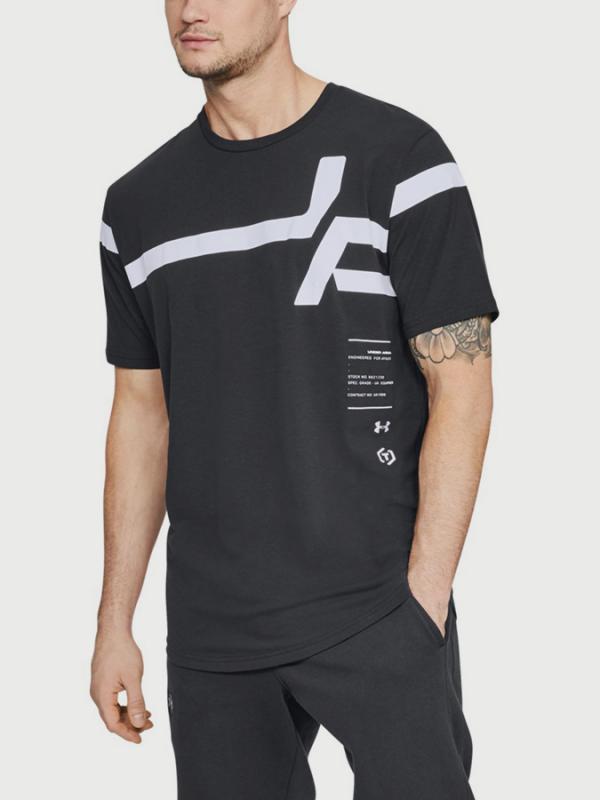 Tričko Under Armour Striped SS Černá