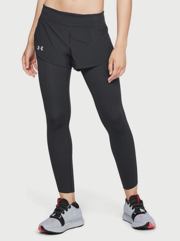Kompresní legíny Under Armour SpeedPocket 2-in-Runner Crop Černá