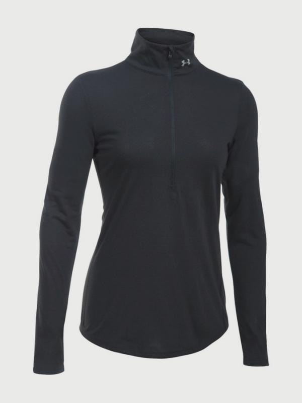 Tričko Under Armour Threadborne Streaker Hlf Zp Černá