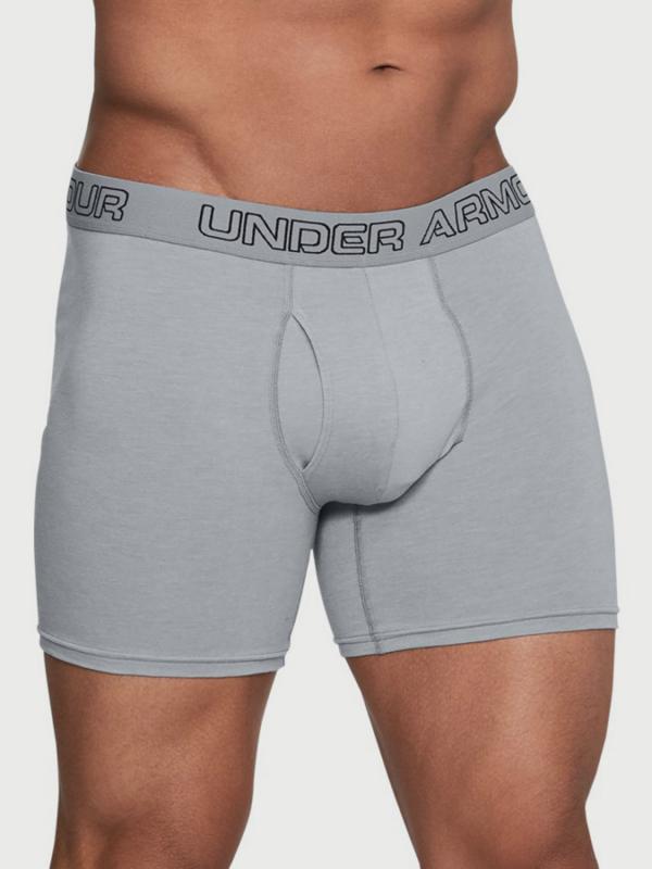 Boxerky Under Armour Charged Cotton 6in 3 Pack Šedá