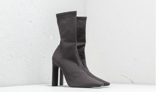 Yeezy Season 7 Stretch Canvas Ankle Boot Graphite