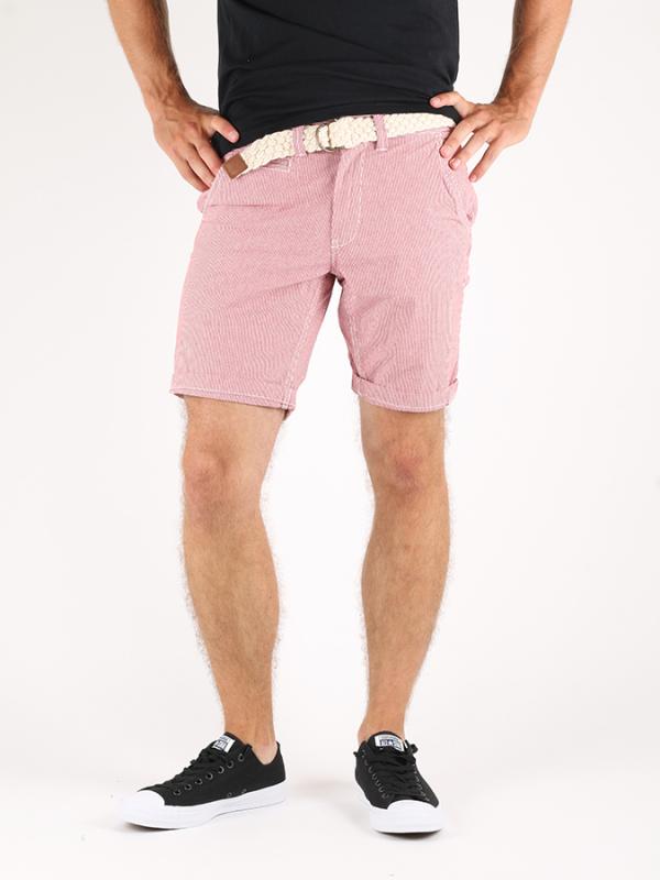 Kraťasy Alcott STRIPED BERMUDA WITH BELT Růžová