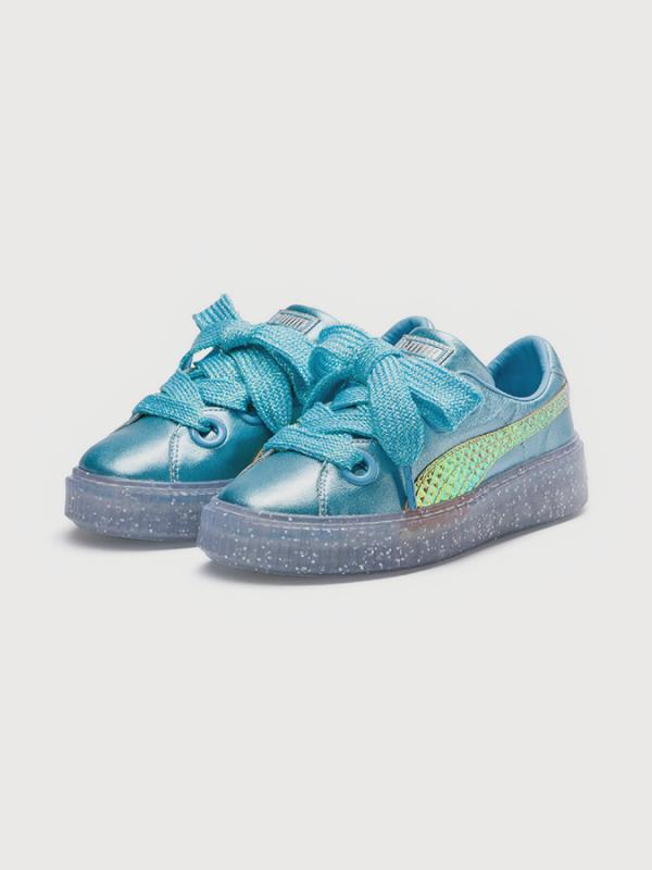 Boty Puma Platform Glitter Princess SW Modrá