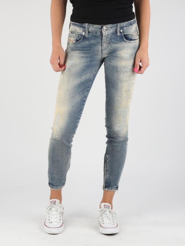 Džíny Diesel GRUPEE-ZIP L.32 PANTALONI Modrá