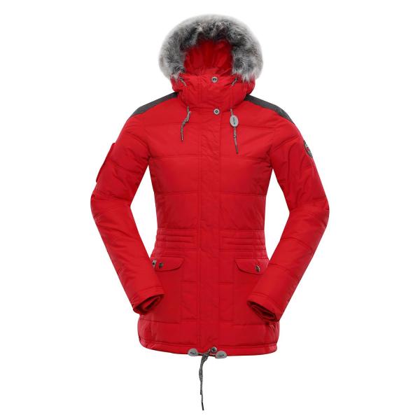 ALPINE PRO ICYBA 4 ORANŽOVÁ / ČERVENÁ Dámská Bunda M-L