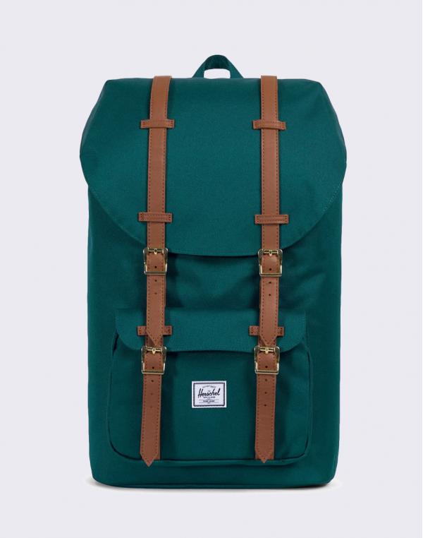 Herschel Supply Little America Deep Teal/Tan Synthetic Leather