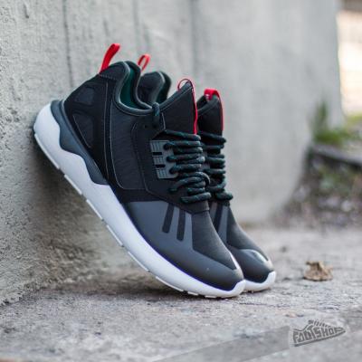 adidas Tubular Runner Weave Core Black/ Tomato/ Ftw White