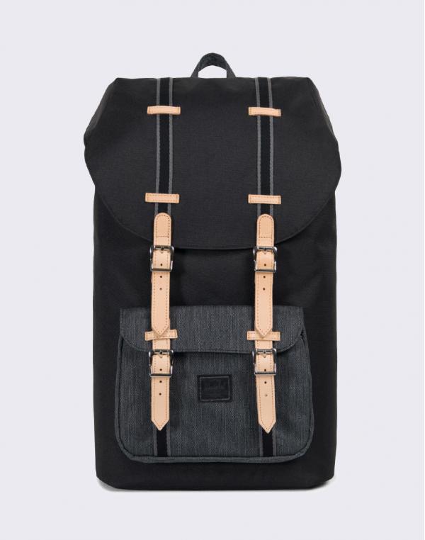 Herschel Supply Little America Offset Black/Black Denim