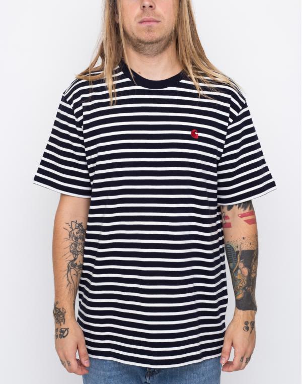 Carhartt WIP Robie Robie Stripe / Dark Navy / Wax / Blast Red XL