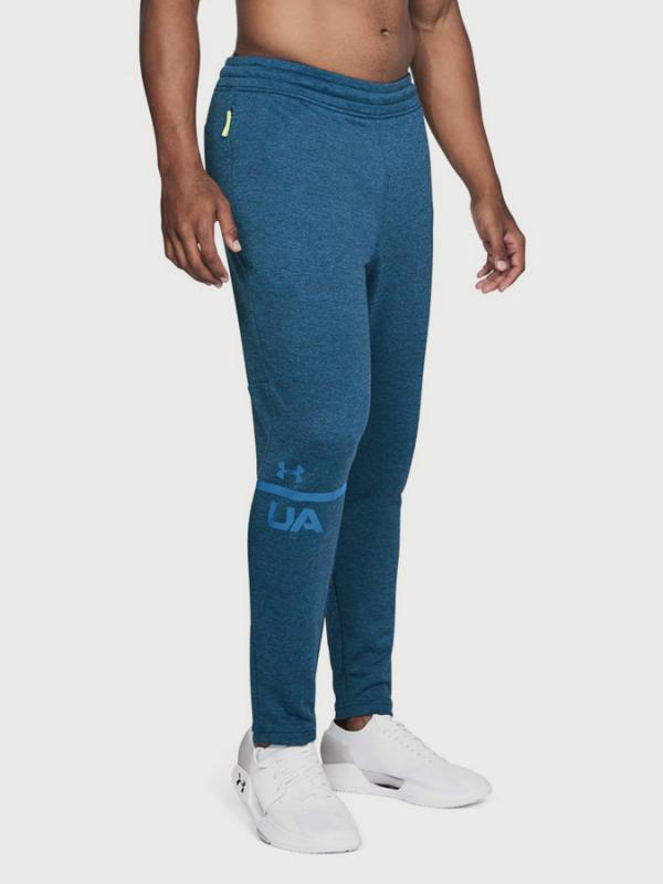 Tepláky Under Armour Tech Terry Tapered Pant Modrá