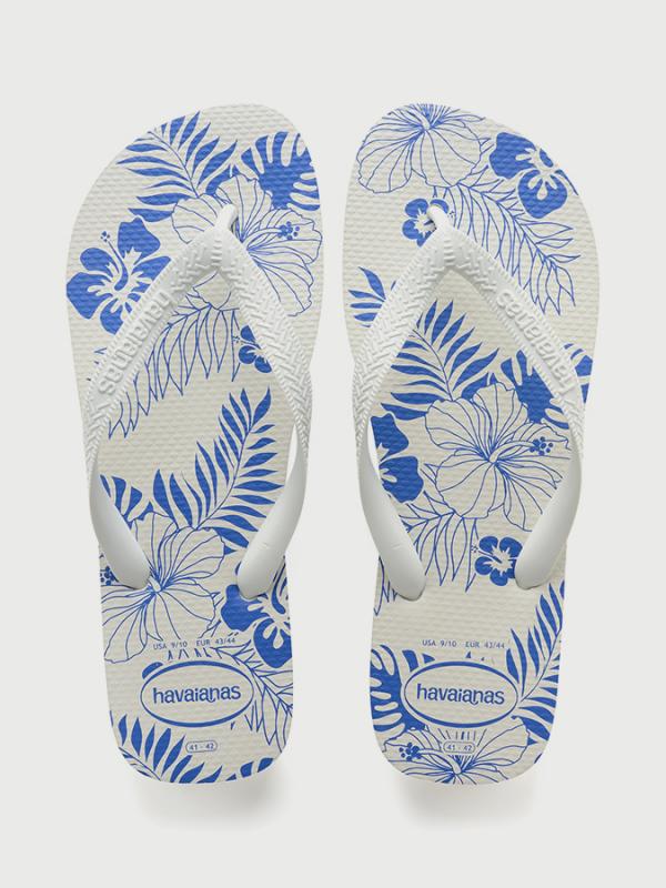 Žabky Havaianas Aloha White/Blue Star Bílá