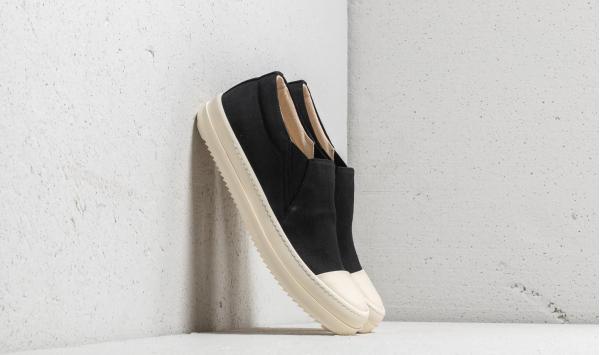 Rick Owens DRKSHDW Boat Sneaks Black/ Black/ Milk