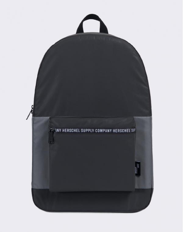 Herschel Supply Packable Daypack Black Reflective/Silver Reflective