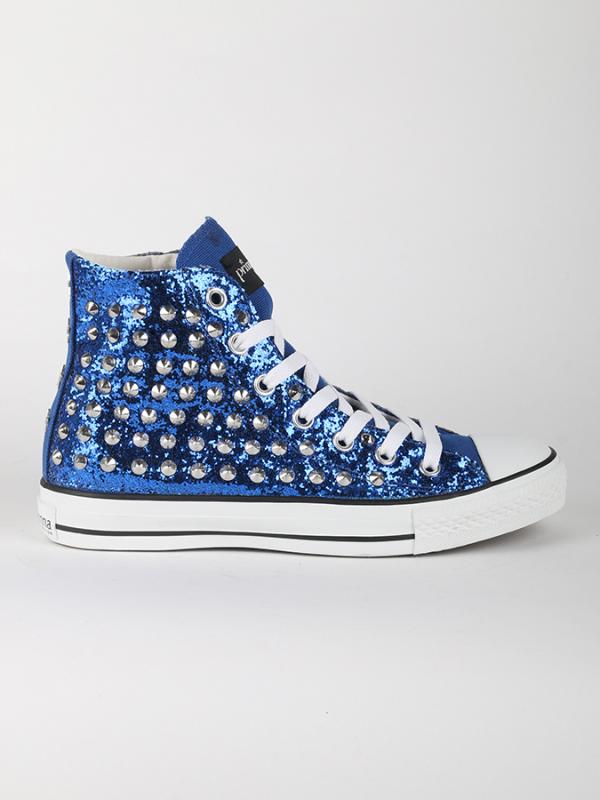 Boty Primadonna Calzatura Sneakers Glitter Blue Modrá