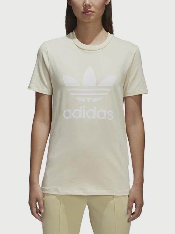 Tričko adidas Originals Trefoil Tee Béžová