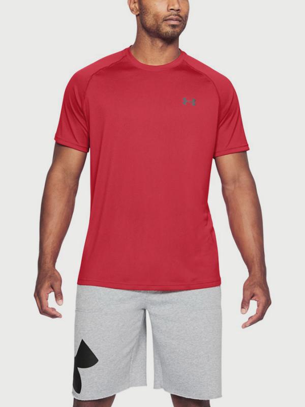 Tričko Under Armour Tech SS Tee Červená