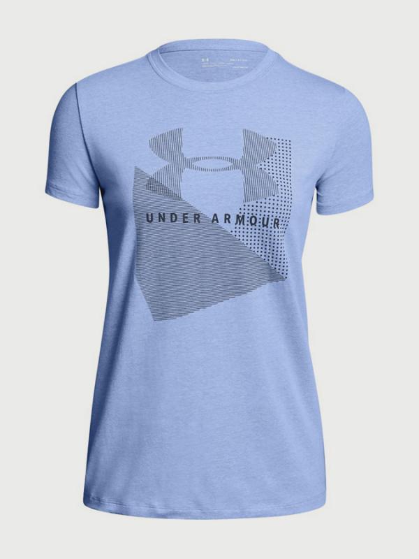 Tričko Under Armour Sportstyle Mesh Logo Crew Modrá