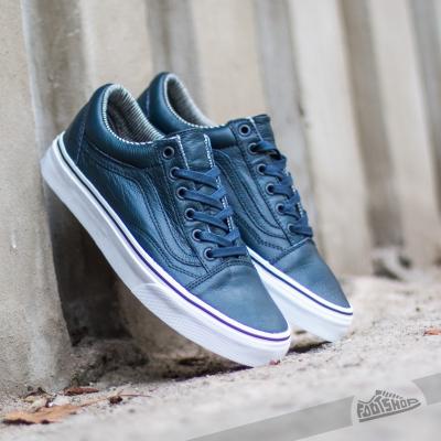 Vans Old Skool Leather Dress Blues/ Stripes