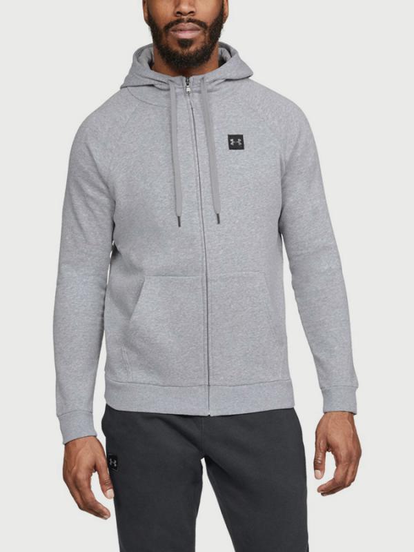 Mikina Under Armour Rival Fleece Fz Hoodie Šedá